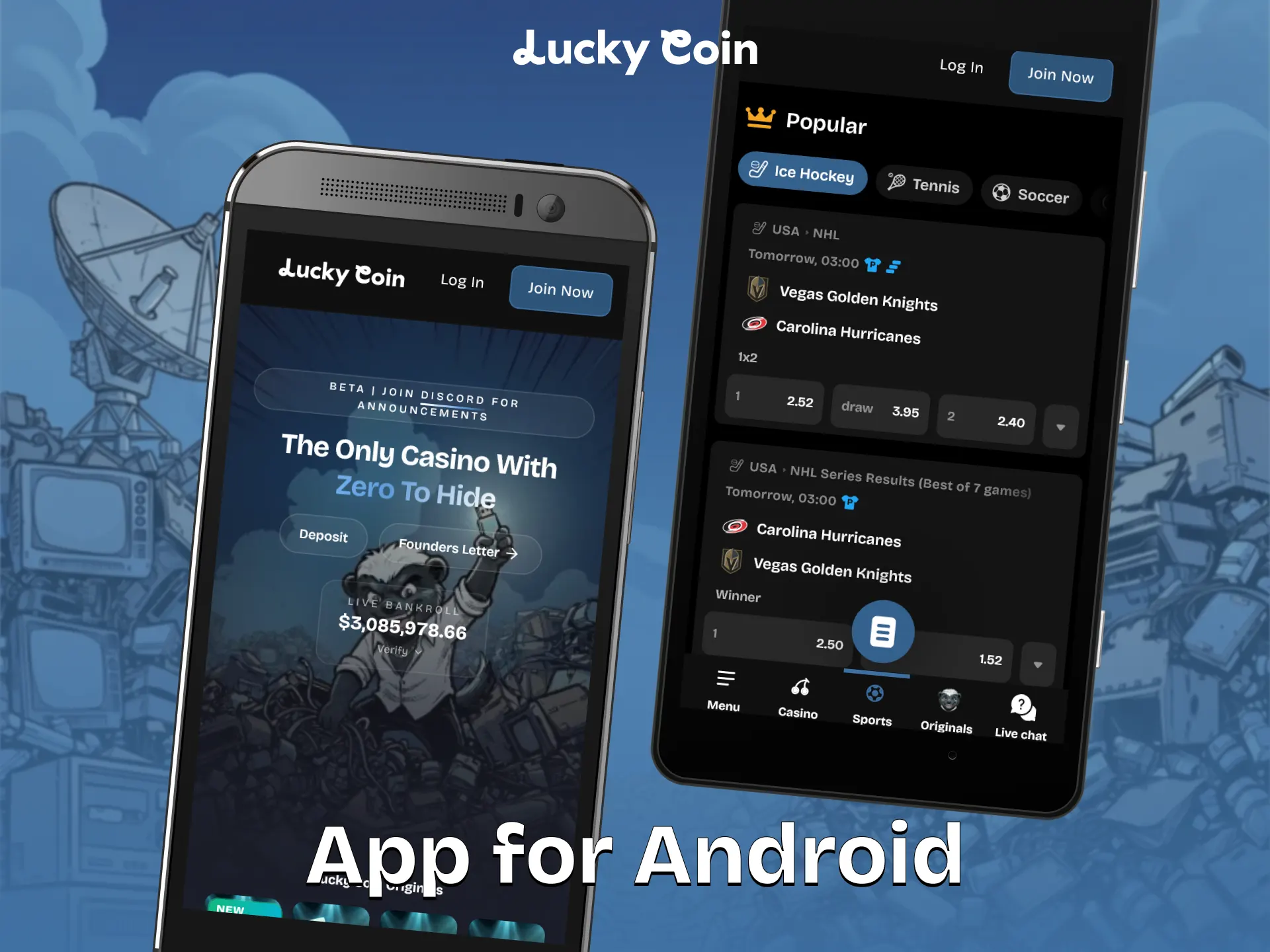 Install the Lucky Coin App APK file on your Android device.